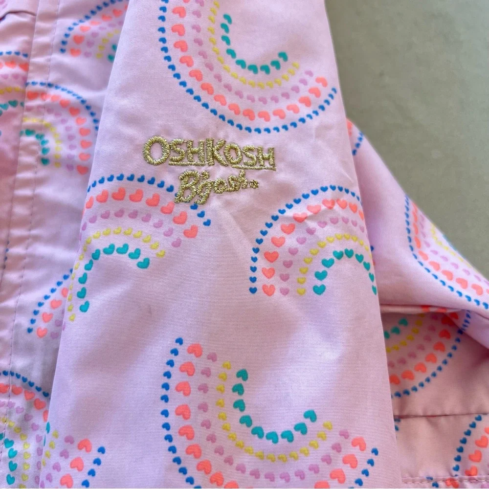 OSHKOSH B’GOSH Raincoat Kids‎ with Rainbow Pattern, Pink, 2T